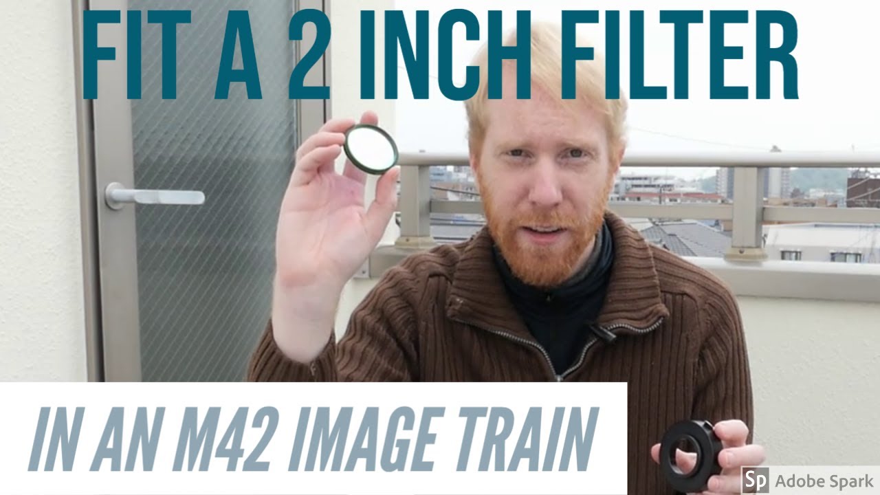 Watch video A 2 inch, M48 filter... reduced to M42 Now A 2 inch, M48 filter... reduced to M42