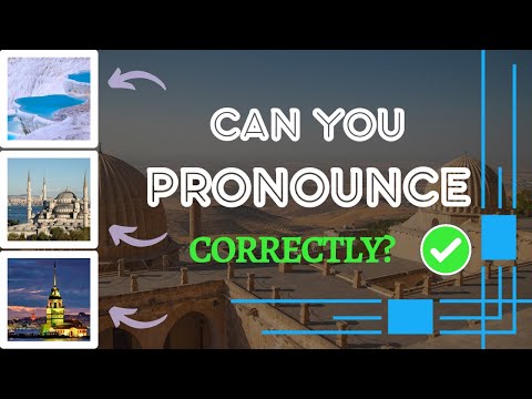 How to Pronounce Turkey Tourist Attractions? - 1 | Learn Turkish
