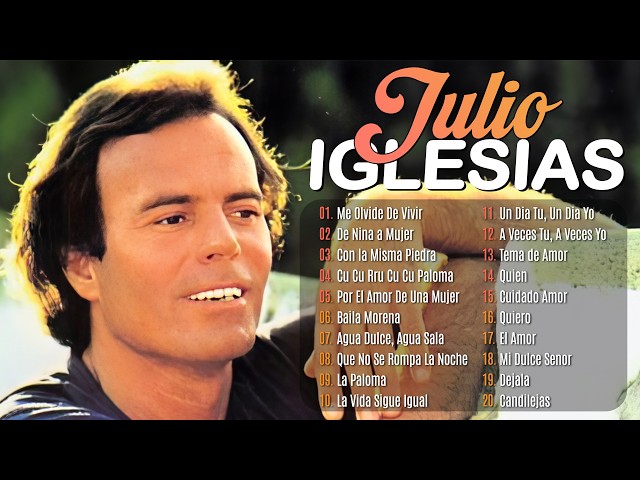 Julio Iglesias 20 Super Grandes Éxitos ~ Julio Iglesias Lo Mejor Canciones Baladas SDDEFAULT Thumbnail