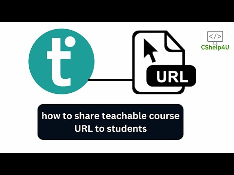 Part of a video titled how to share teachable course URL to students and how ... - YouTube