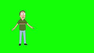Jerry Smith "all that brain and you just waste it" Rick and Morty s7e2 green screen