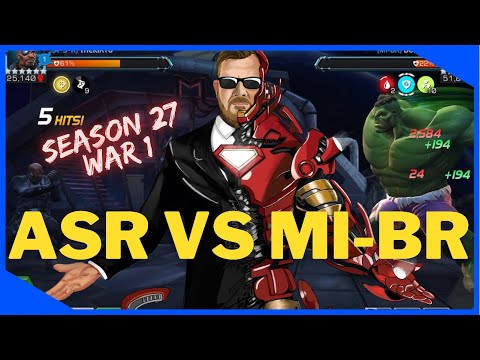 War Is Back On The Menu! ASR Vs MI-BR! Alliance War 1, Season 27! Let's Shake The Rust Off!