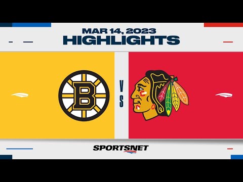 NHL Highlights | Bruins vs. Blackhawks - March 14, 2023