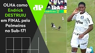 ‘Olha os golaços que Endrick fez na final Vasco x Palmeiras pela Copa do Brasil Sub-17