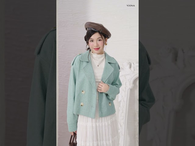 ED19S272 - Áo khoác dạ xương cá