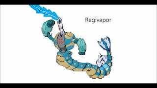 preview picture of video 'My Pokemon Sprites 1 and 3 new Regis!'