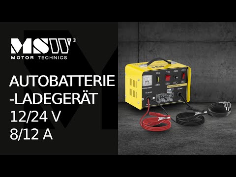 Video - Autobatterie-Ladegerät - 12/24 V - 8/12 A