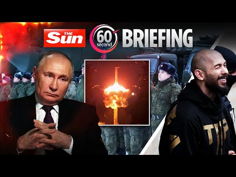 Putin warns he's 'ready to nuke West' & Tate brothers face UK rape accusations - 60-Second Briefing