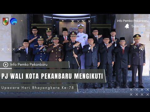 Pj Wali Kota Pekanbaru Mengikuti Upacara Hari Bhayangkara Ke-78