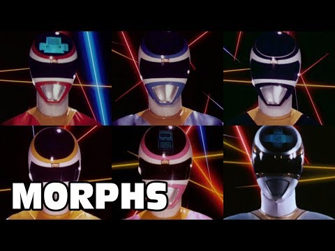 In Space - All Ranger Morphs | Power Rangers Official
