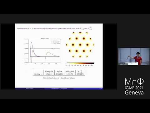 ICMP Contributed Talk 11 -  Quantum Mechanics & Spectral Theory