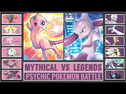 MYTHICAL vs LEGENDS | Psychic Pokémon Battle