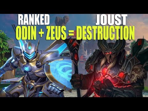 ZEUS + ODIN COMBO STILL FRAGS!! - Ranked Joust w/ Dave - Smite