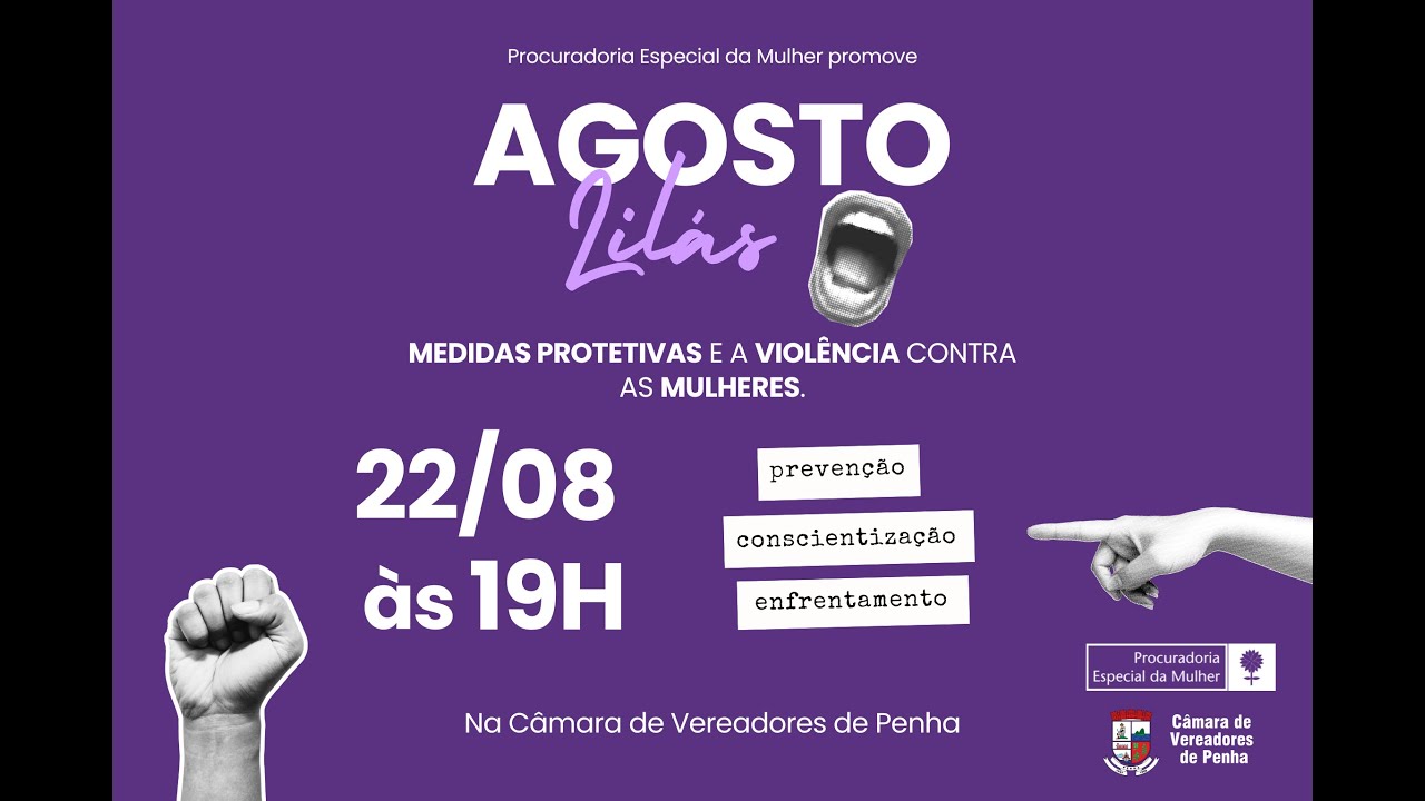 Agosto Lilás - Roda de conversa sobre medidas protetivas
