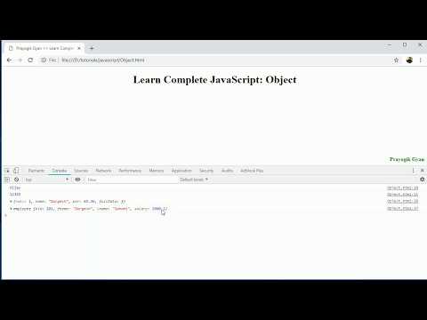JavaScript Object Constructor Getter and Setter Method in Hindi Part11