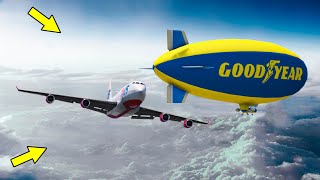 GTA 5 Airplane Crash Into Airship (Plane Crash Mov
