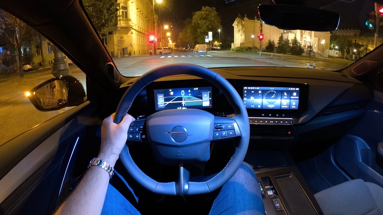 New OPEL ASTRA 2026 FACELIFT - NIGHT POV test drive & REVIEW (HYBRID 145)