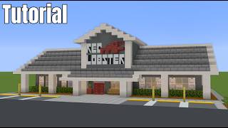 How to Build a Red Lobster Seafood Restauran in Minecraft | Step By Step Including Interior