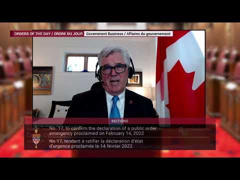 Speech on Emergencies Act - February 23rd, 2022