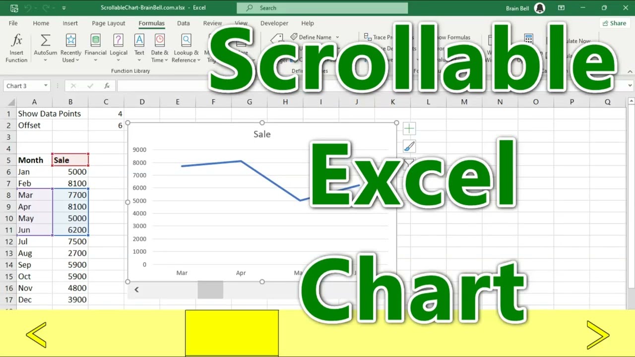 Create Scrollable Excel Charts