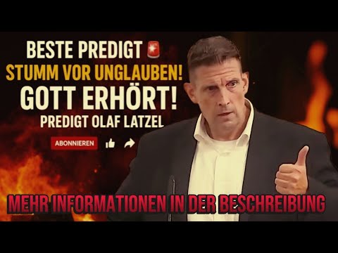 Best sermon 🔥🚨Silenced with disbelief! God answers according to his will! ⚠️📖 Sermon by Olaf Latz...