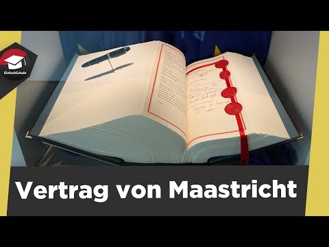 Treaty of Maastricht 1993 simply explained - Founding of the EU - History - 3 pillars explained!