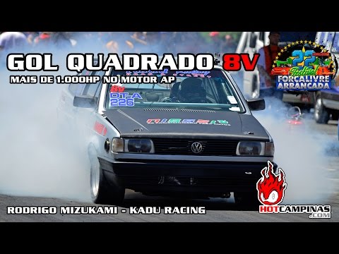 GOL QUADRADO AP 8V  - Aceleração Brutal  0 a 200km/h em 6s