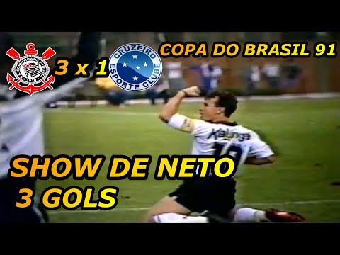 Corinthians 3 x 1 Cruzeiro Completo Copa Do Brasil 91 Show de Neto