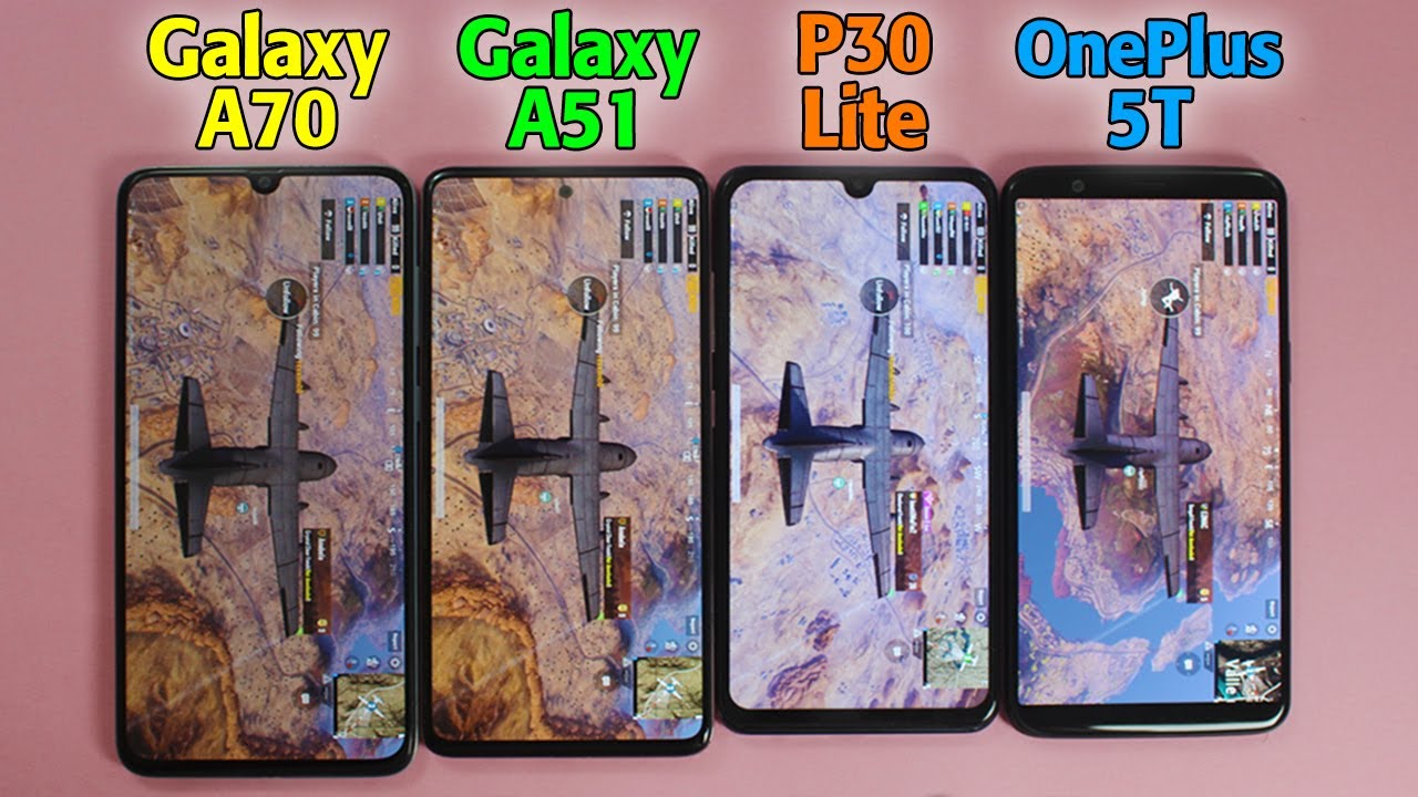Samsung Galaxy A51 vs A70 vs OnePlus 5T vs P30 Lite Battery Test 2020!