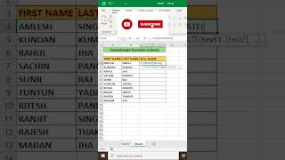 How to use concatenate || Concatenate use in Excel 
