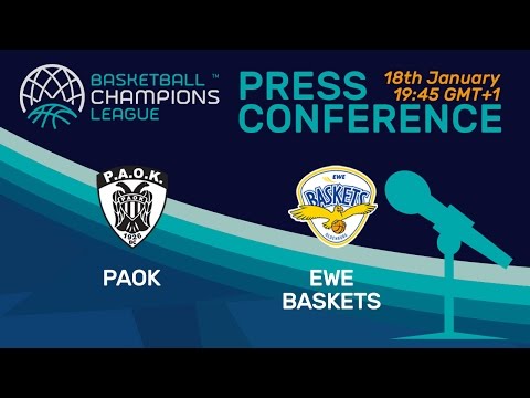 PAOK v EWE Baskets - Press Conference - Basketball Champions League