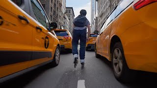 Skating through traffic in NYC - HC EVO 110