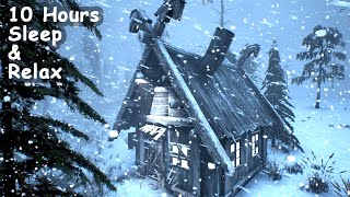 BLIZZARD in a mountain village for sleeping 10 hours. Howling wind 2025 & Blowing snow