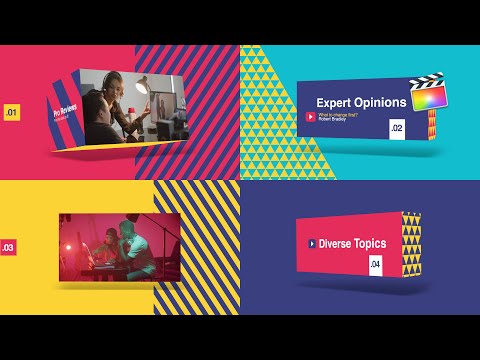 Influencer Channel Modular Template for Apple Motion & FCPX - MotionVFX