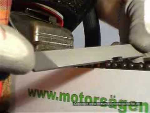 Sharpening the chainsaw chain correctly - Part 4: Adjusting the depth gauge
