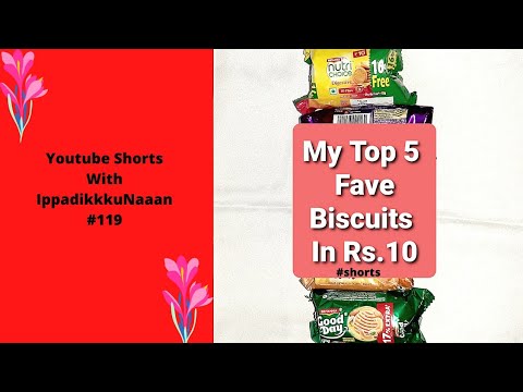 My Top 5 Favourite Biscuits Under Rs.10 - IppadikkkuNaaan / 119 #shorts