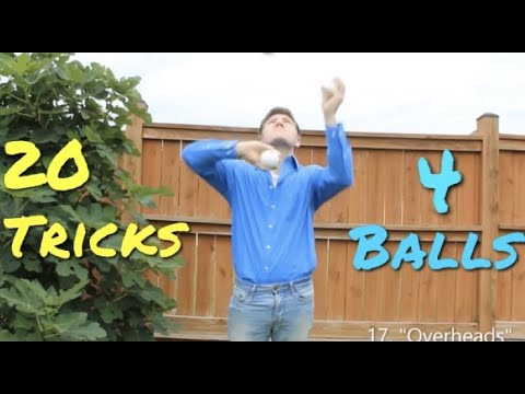 TWENTY 4 BALL JUGGLING TRICKS!!!!