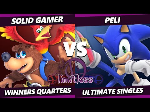 Limitless 1 - Solid Gamer (Banjo Kazooie) Vs. Peli (Sonic) SSBU Ultimate Tournament