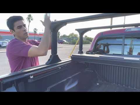 Truxedo Elevate Rack System & BAKFLIP MX4 Hard Folding Truck Bed Cover