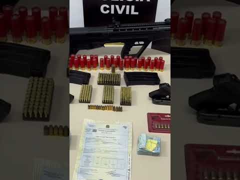 Polícia Civil prende no RN foragido de São Paulo condenado por homicídio; armas são apreendidas