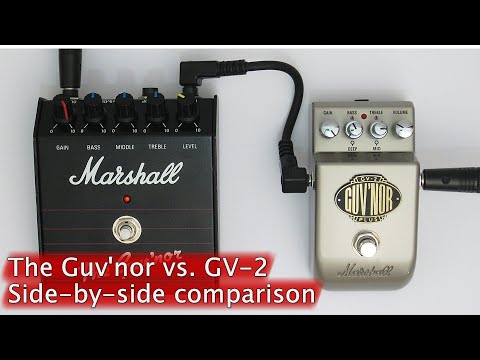 Marshall The Guv'nor / GV-2 Guv'nor Plus Comparison