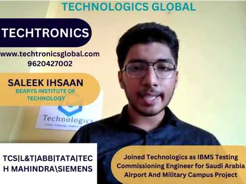 Saleek Ihsaan — IBMS Testing & Commissioning Engineer
