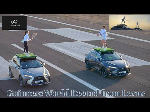 Lexus Strapped Two Tennis Players Onto The Roof And Then Drove Around.| Guinness World Record