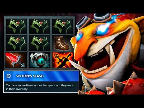 Techies New Meta x5 Wraith Bands + Skadi Right Click Builds Spoon Stash Immortal 7K MMR