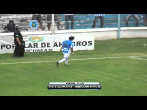 Golazo de Diego Jara. Atl Tucumán 3 - Douglas Haig 0. torneo Primera B Nacional.