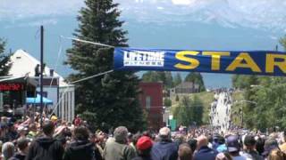 preview picture of video 'Leadville 100 - Crowd Shot of Lance Armstrong Finish'