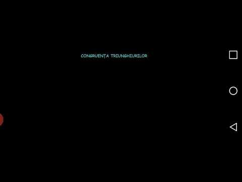 Congruenta triunghiurilor