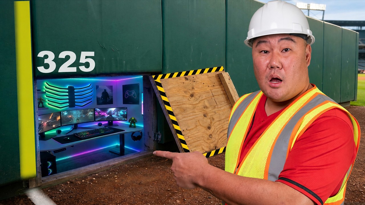 I Built A Secret Room At A Real Baseball Game