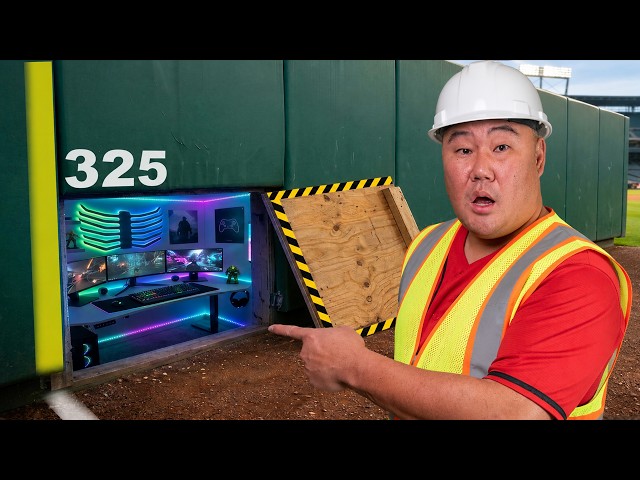 I Built A Secret Room At A Real Baseball Game SDDEFAULT Thumbnail