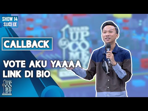 Stand Up Tulus: Jangan Lupa Vote Aku! Link di Bio... - CALLBACK SUCI IX